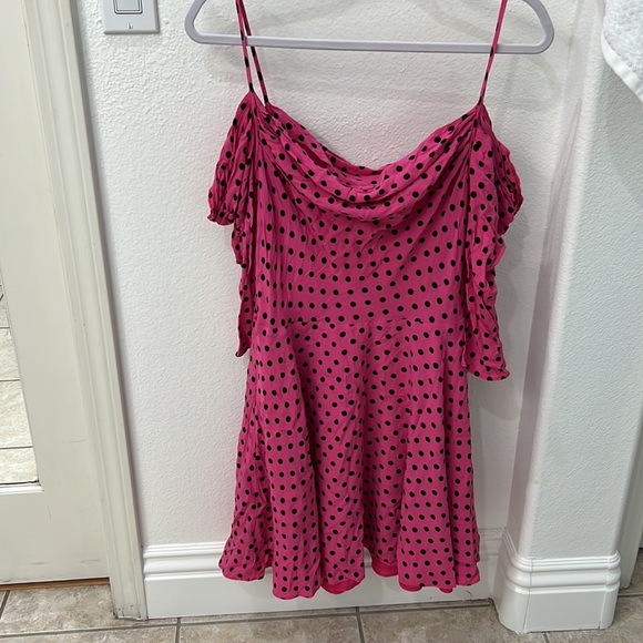 Lovers & Friends Pink Polka Dot Dress - Picture 4 of 12